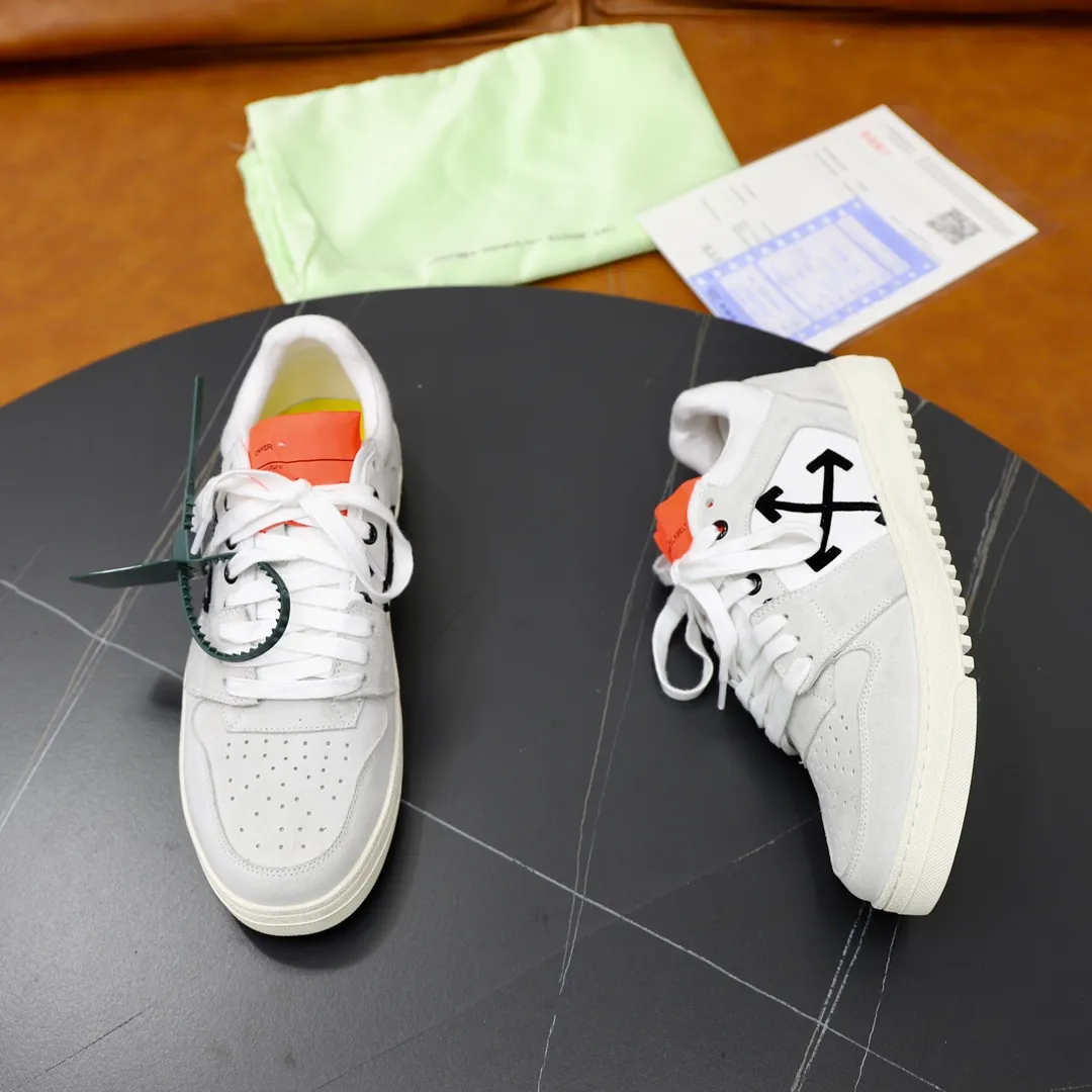 Men's shoes: 462💰💶【off-white】👫 Original one-to-one replica, high-end quality🥳The latest model has not been listed on the official website yet, the top version. Fabric: Imported original leather splicing Lining: Imported breathable mesh Outsole: Original rubber soft, light and wear-resistant Outsole Male 38-44 (customized for 45 and 46)